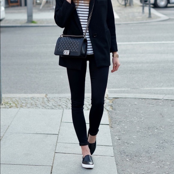 UGG Black Croc Embossed Slip On Sneakers - Picture 13 of 13